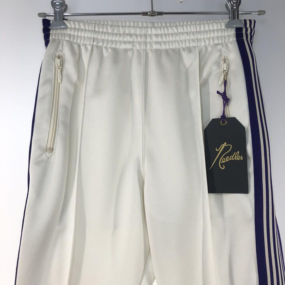 Sweatpants White Narrow Track Side Tape Polyester