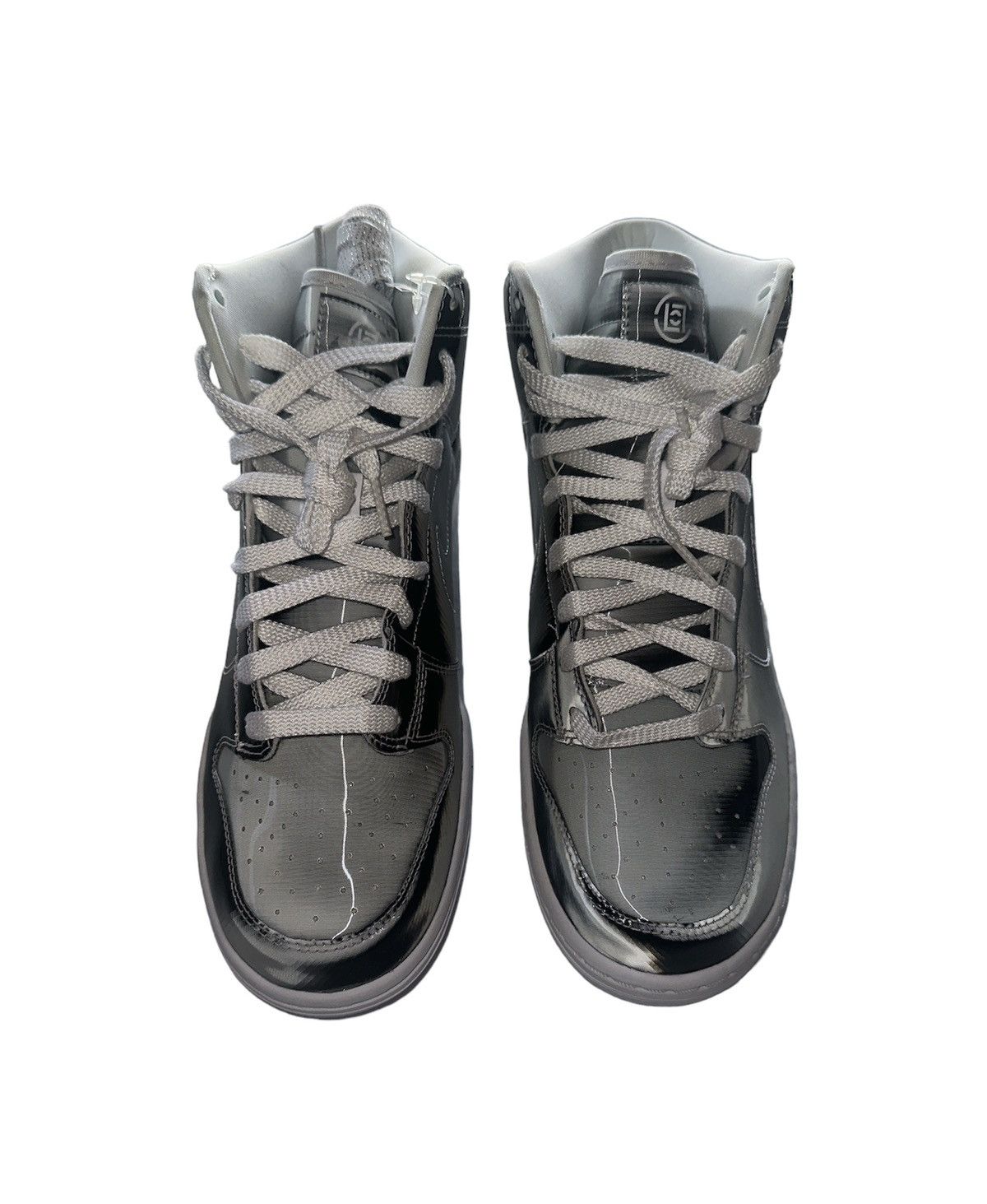 image of Dunk High X Clot “Flux” (Card Included) Shoes in Silver, Men's (Size 8)