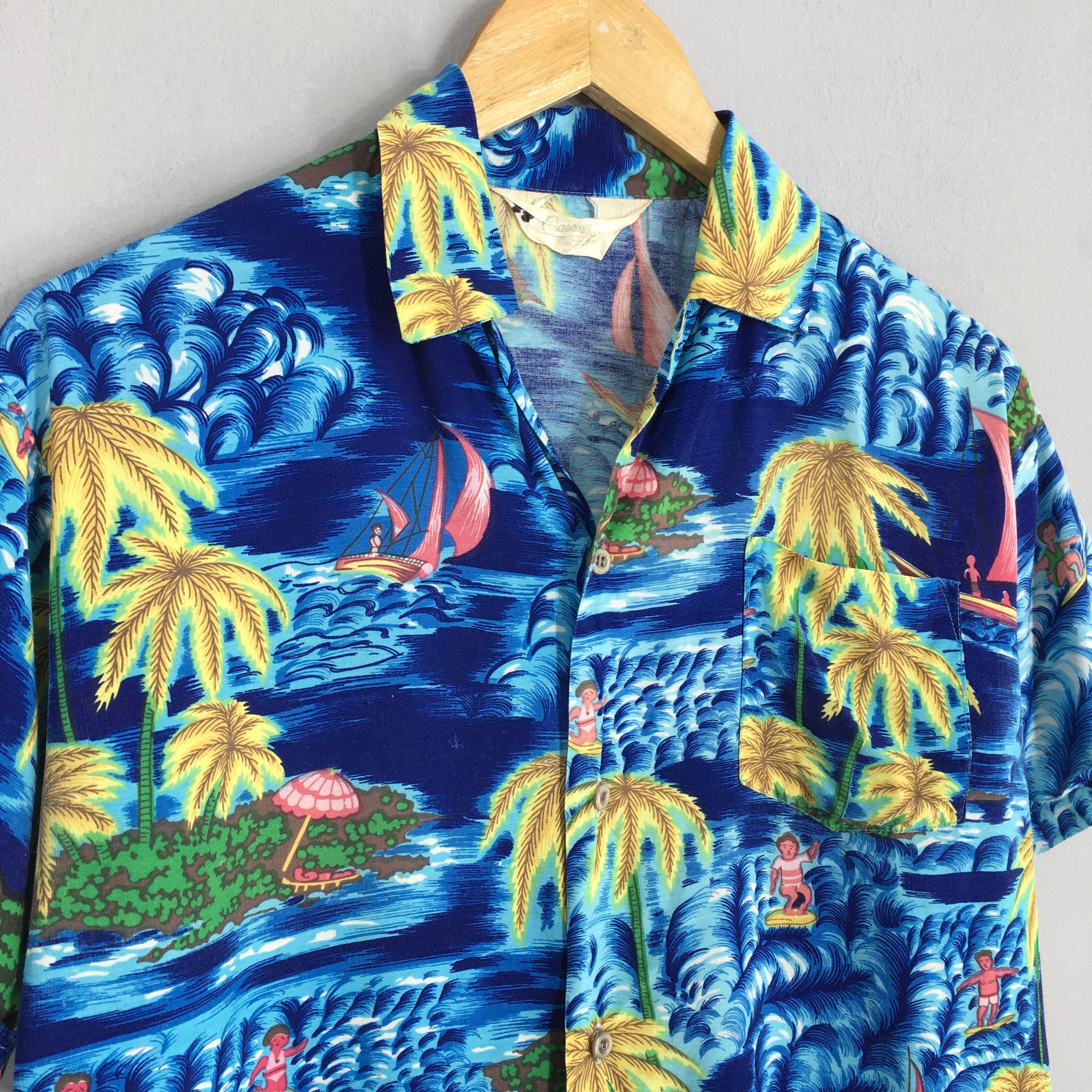 Other Vintage Hawaiian Palm Tree Tropical Shirt Small Size US S / EU 44-46 / 1 - 3 Thumbnail