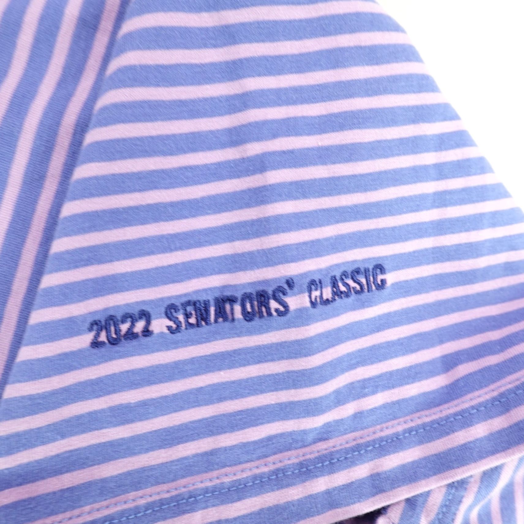 Vintage B Draddy Polo Shirt Mens 2XL Blue Pink 2022 Senators Classic Performance Golf Size US XXL / EU 58 / 5 - 4 Thumbnail