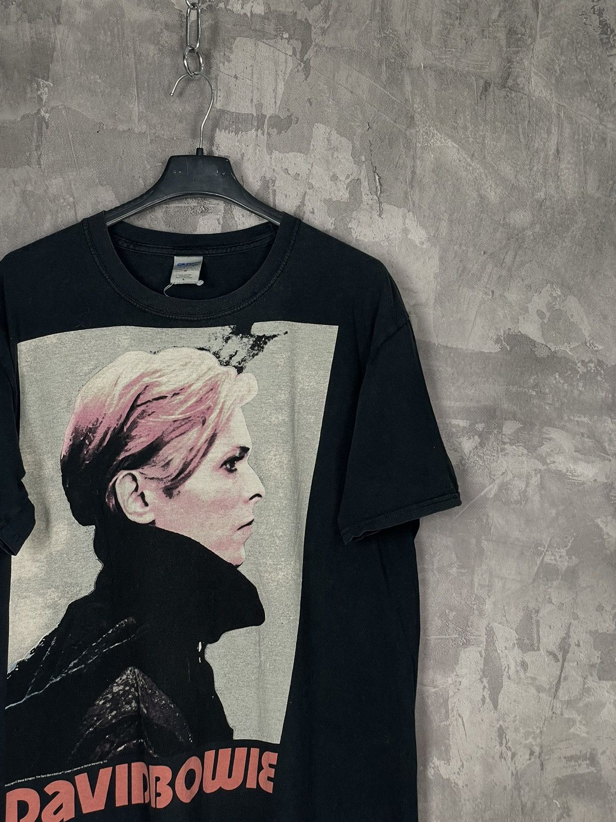 Band Tees × Vintage Vintage Y2K David Bowie Distressed Portrait T-Shirt Size US L / EU 52-54 / 3 - 4 Thumbnail