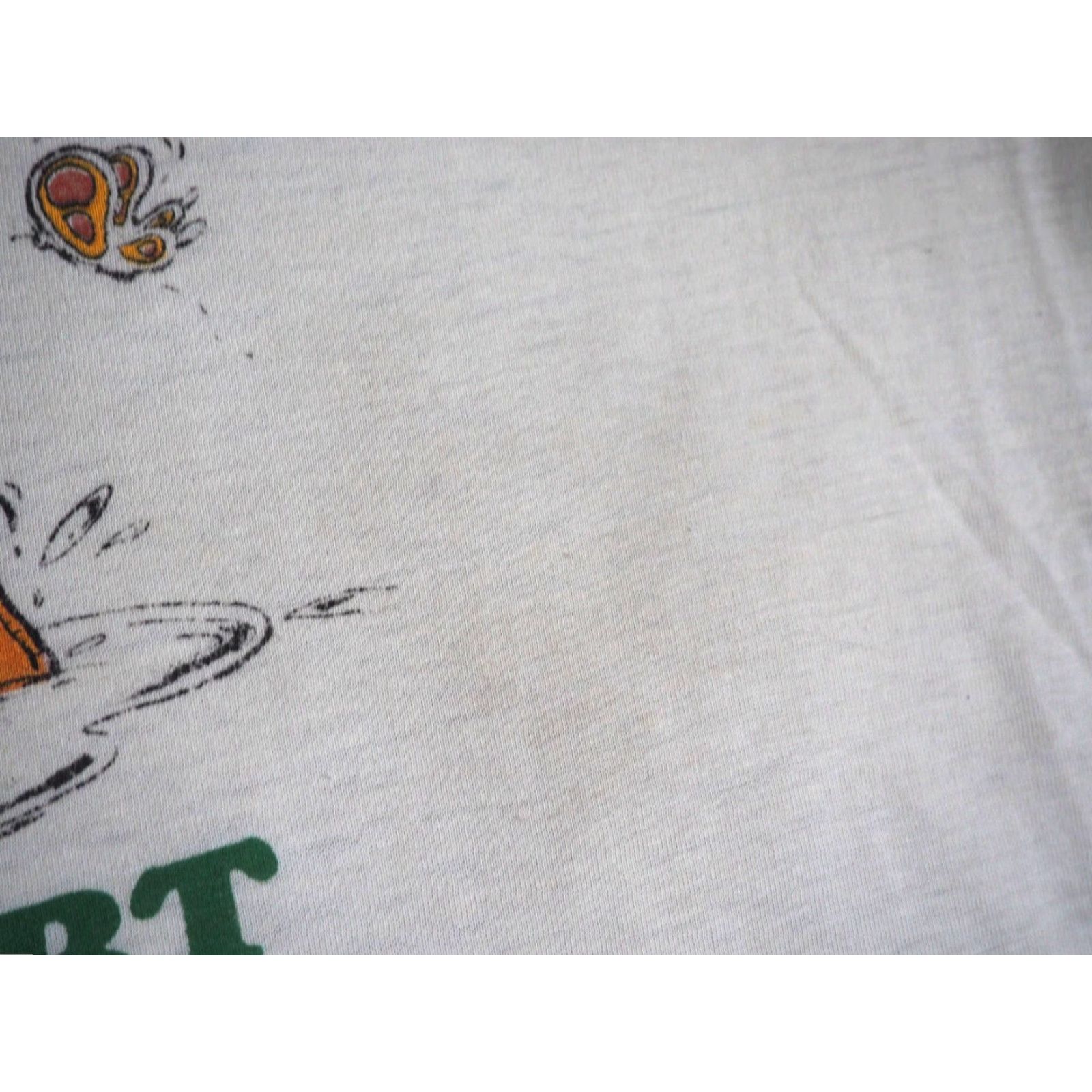 Hanes VTG 80s Hanes Tee T-Shirt M Beige Graphic Duck Travel 50/50 Cotton Blend Men Size US M / EU 48-50 / 2 - 8 Thumbnail