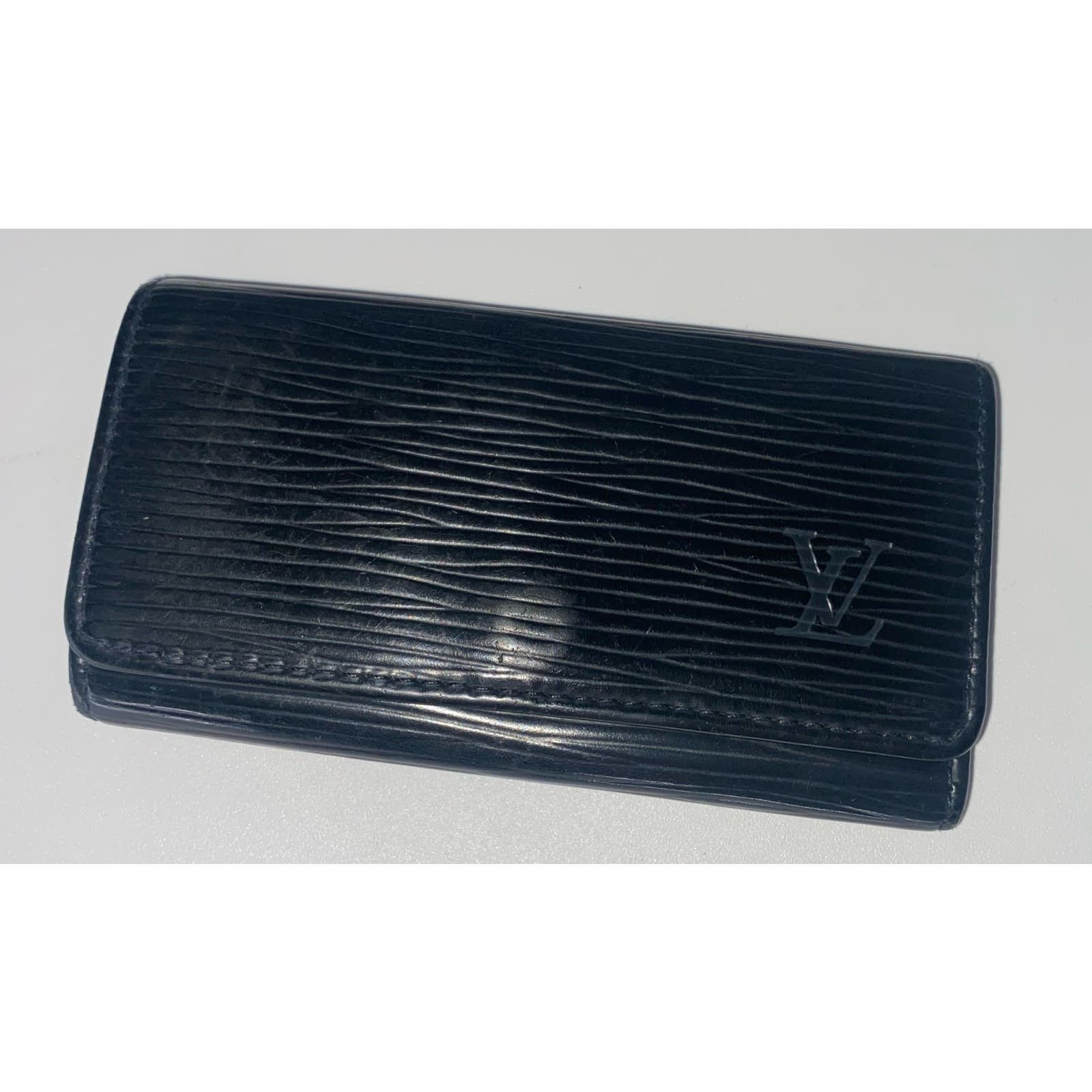 image of Louis Vuitton Epi 4 Key Holder in Black, Women's