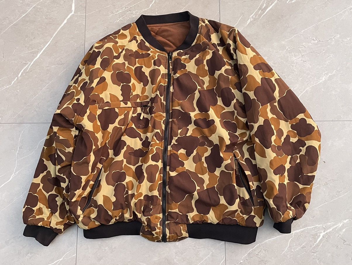 Rare Vintage Military Camo Bomber Jacket