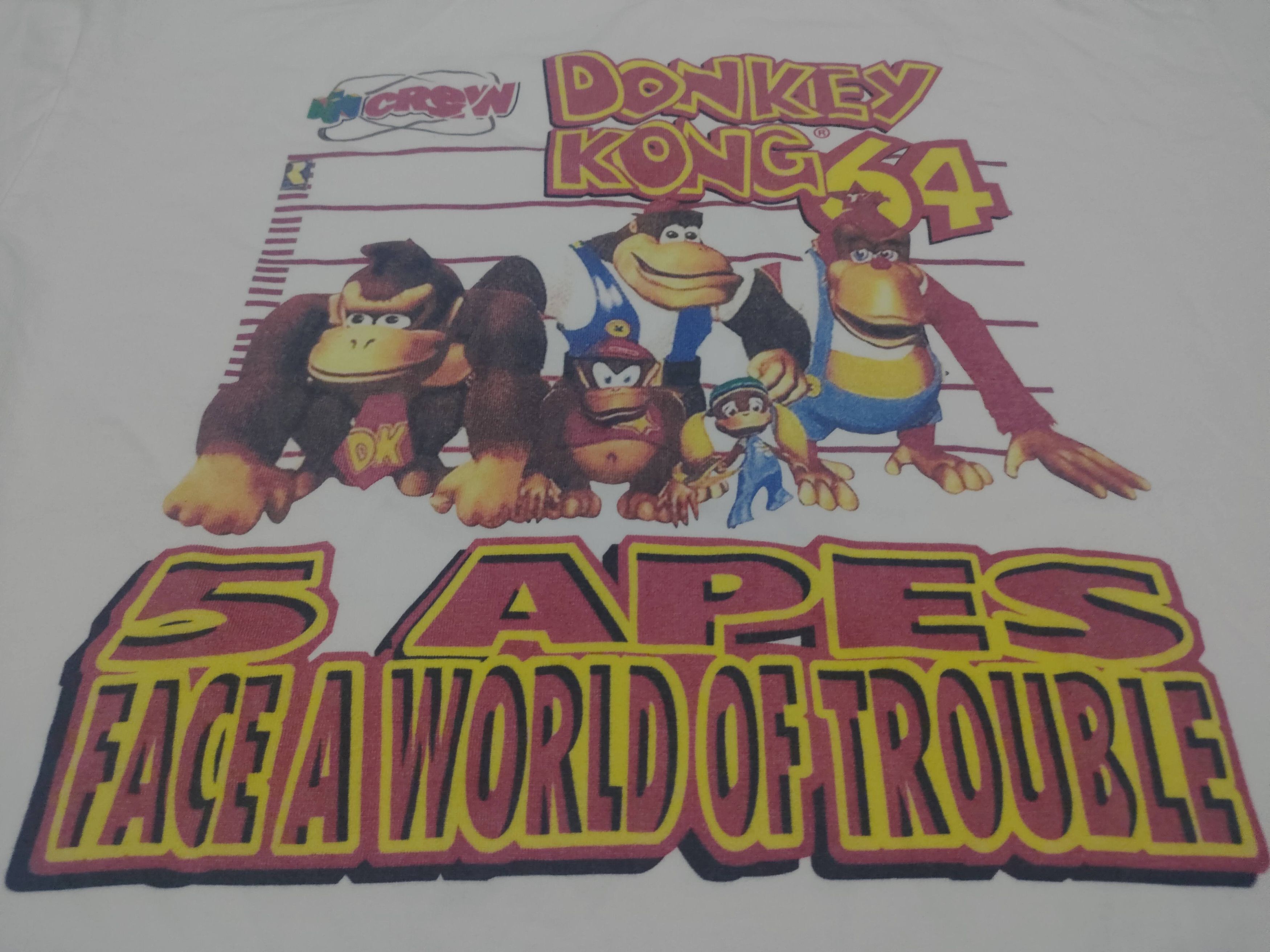 Anime Vintage Nitendo 64 Donkey Kong Games Computer Tee Size US L / EU 52-54 / 3 - 3 Thumbnail