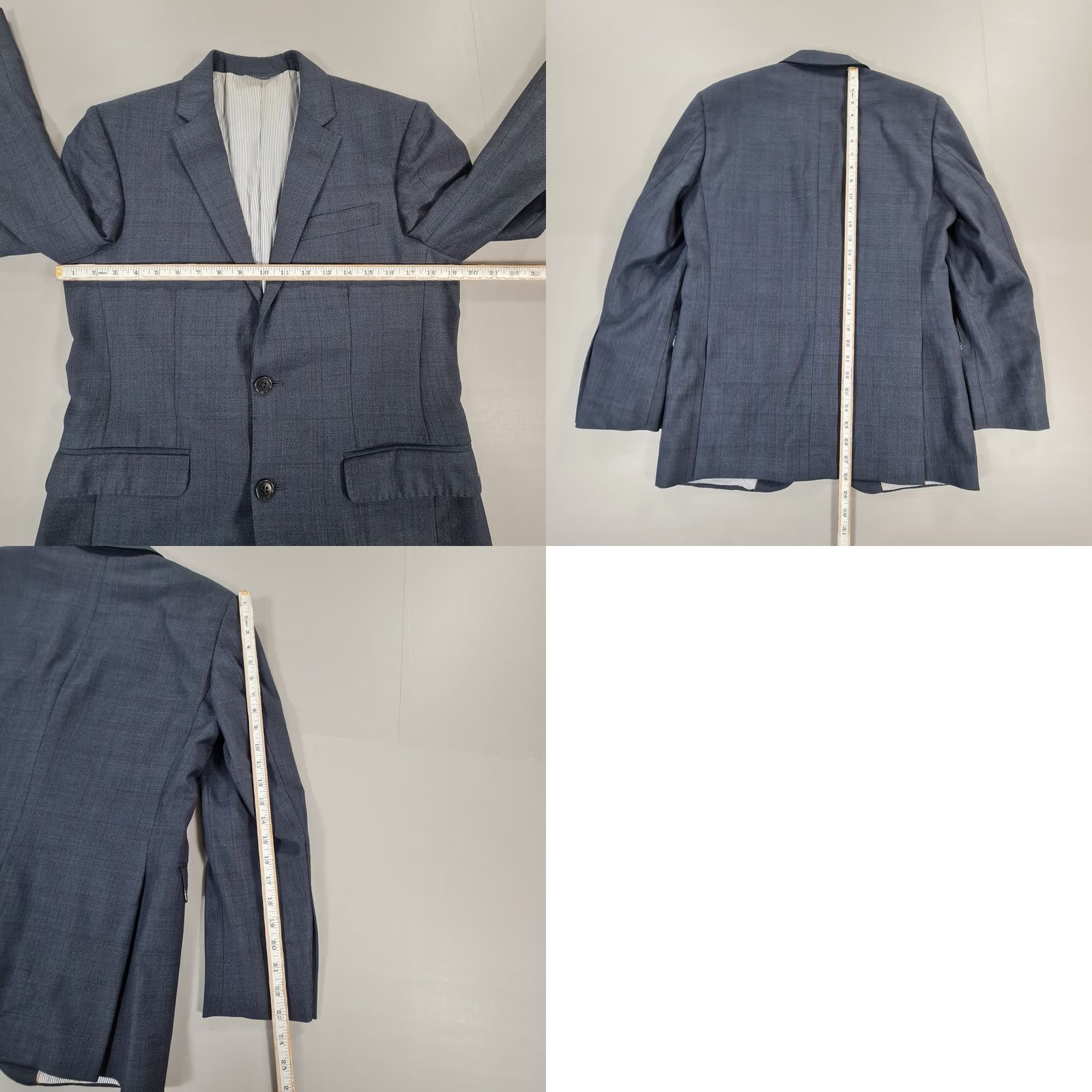 Brooks Brothers Brooks Brothers Mens Suit Jacket Navy Blue 38 S Wool Milano Fit Blazer Size 38R - 8 Thumbnail