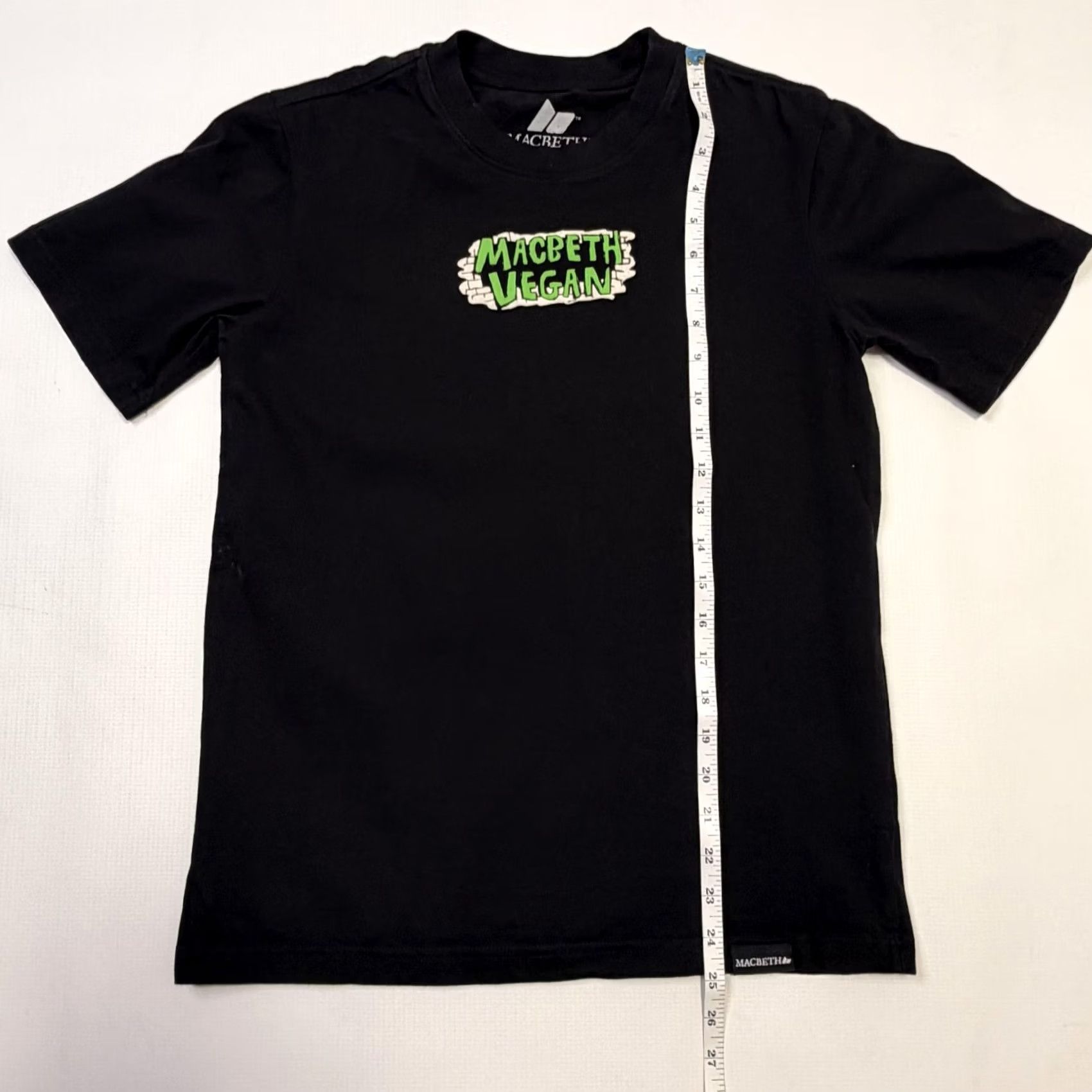 Vintage Macbeth Shirt Mens XS Black Vegan Graphic Cow Animal Rights Short Sleeve Tee Size US XS / EU 42 / 0 - 4 Thumbnail