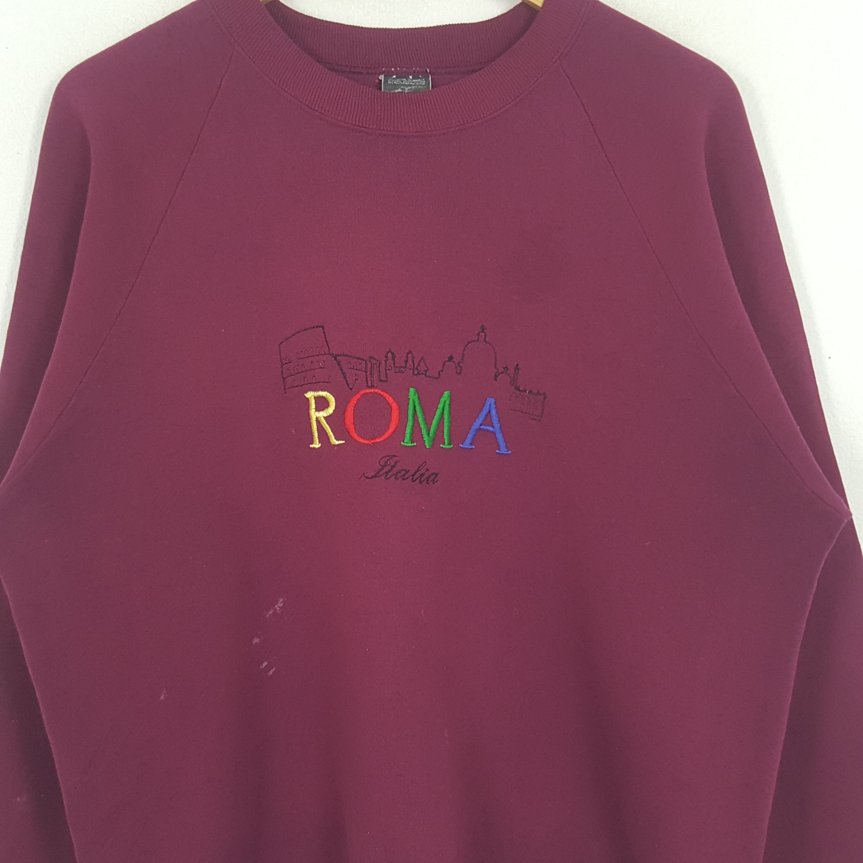 Vintage Vintage Roma Italia Streetwear Promo Sweatshirt Size US L / EU 52-54 / 3 - 2 Thumbnail