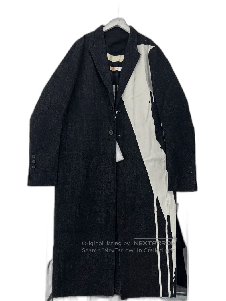 Rick Owens rick owens mastodon coat with paint design. Size US L / EU 52-54 / 3 - 1 Thumbnail