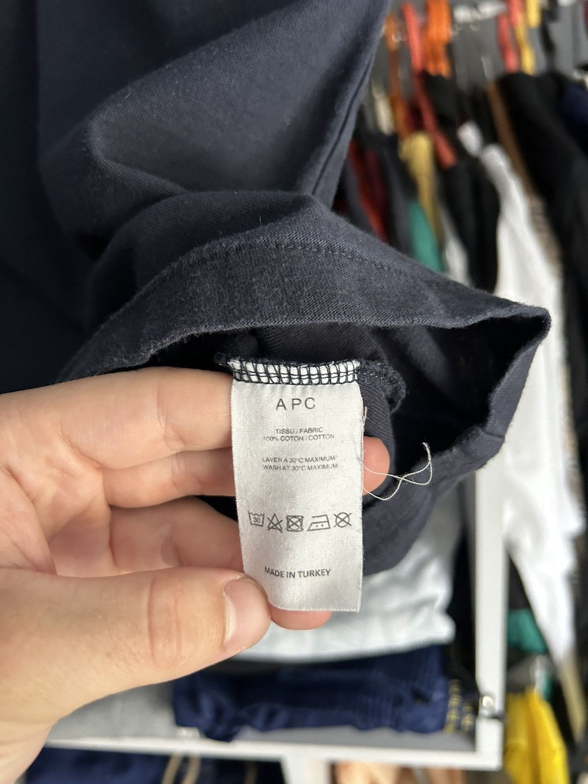 A.P.C. A.P.C t shirt mini logo rare Size US M / EU 48-50 / 2 - 4 Thumbnail