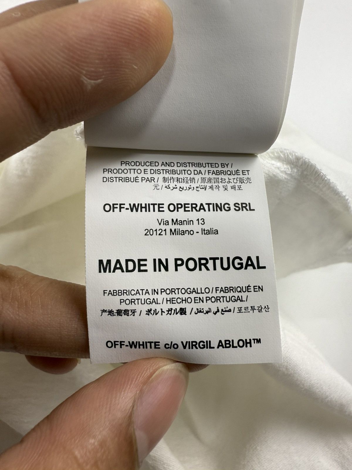 Off-White Off White S/S’20 Airport Tape Tee Size US L / EU 52-54 / 3 - 9 Thumbnail
