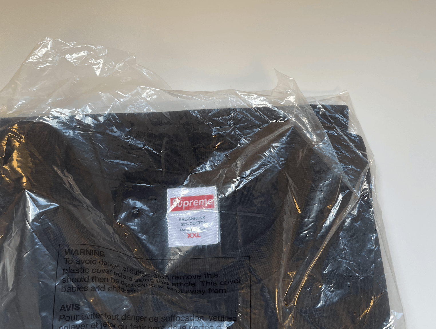 Supreme Supreme Warm Up Tee Black Size XXL Size US XXL / EU 58 / 5 - 3 Thumbnail
