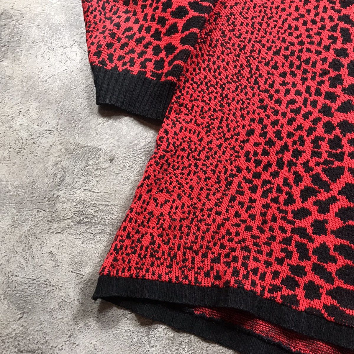 Vintage Vintage 90s Y2K Leopard Print Oversized Sweater Streetwear X Size XL / US 12-14 / IT 48-50 - 4 Thumbnail