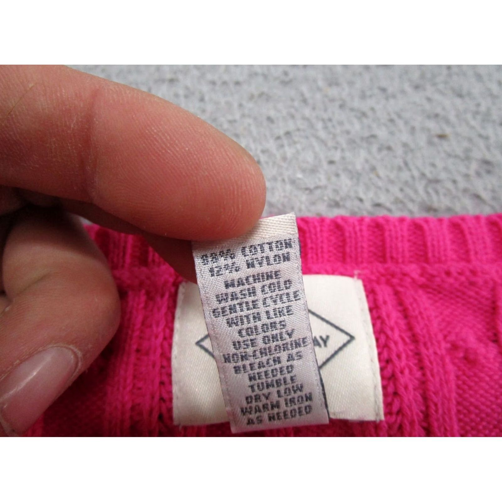 Vintage St. John's Bay Sweater Pullover Womens Pink Cable Knit 3X Plus Size Winter Fall Spring Body Knit Regular Wom en Girls Mens Size XXL / US 16-18 / IT 52-54 - 5 Thumbnail