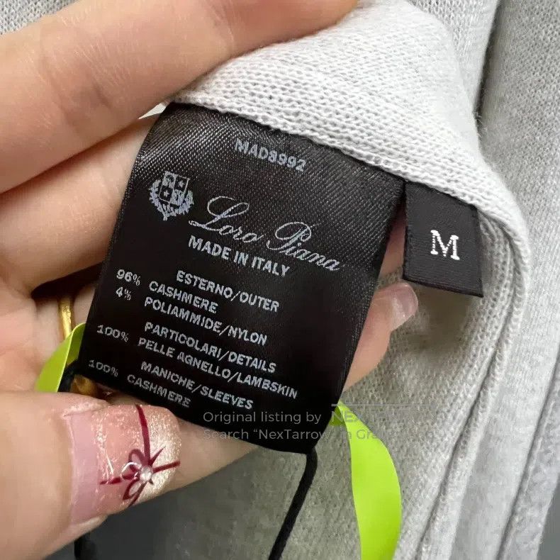 Loro Piana Loro Piana Grey Hooded Jacket with Drawstring Cuffs Size M / US 6-8 / IT 42-44 - 4 Thumbnail