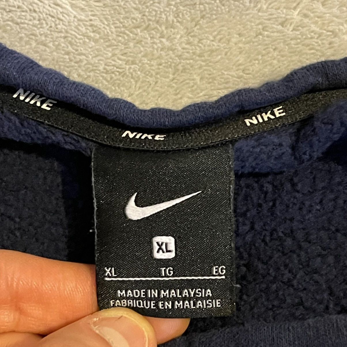 Nike Nike Sweater Women XL Blue Crop Pullover Sweatshirt Workout Size XL / US 12-14 / IT 48-50 - 3 Thumbnail