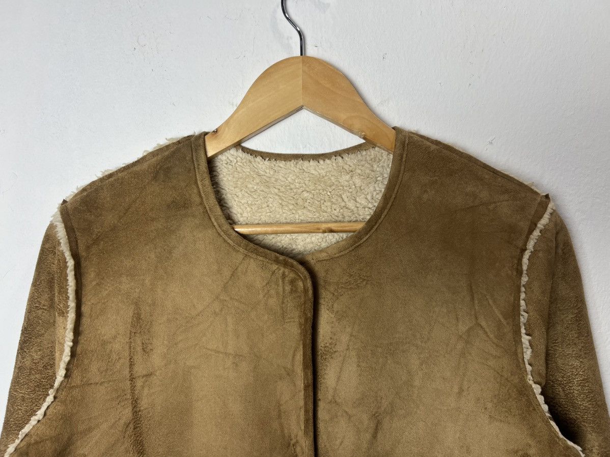 Vintage Faux Fur Shealing Whiskey Suade Jacket Size US M / EU 48-50 / 2 - 3 Thumbnail