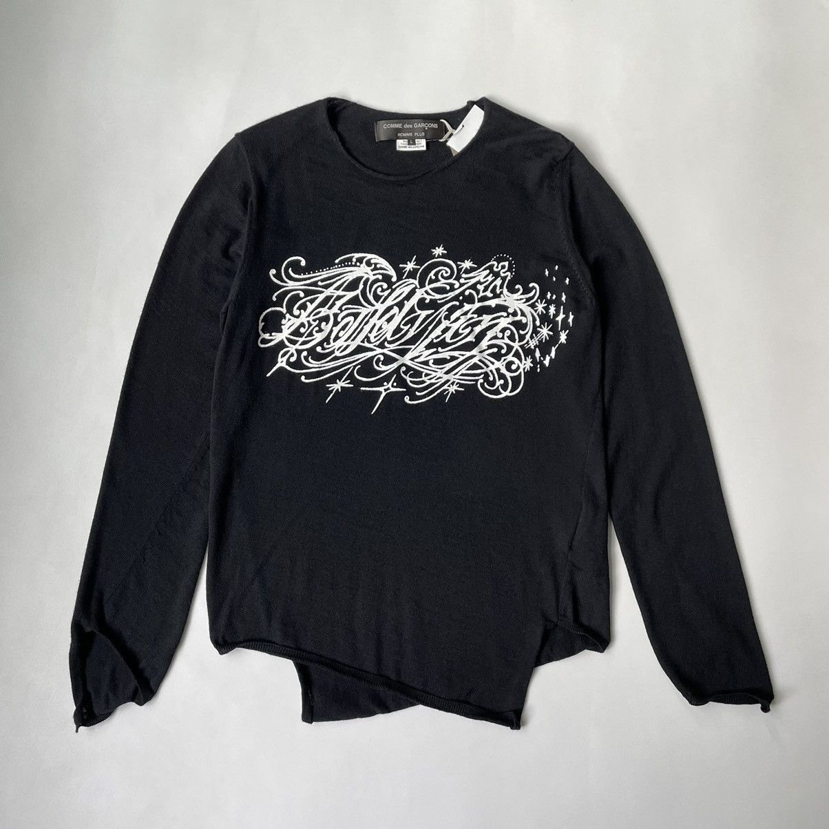 Comme des Garcons A/W 15 ‘Metal Logo’ Black Sweater Size US M / EU 48-50 / 2 - 14 Thumbnail