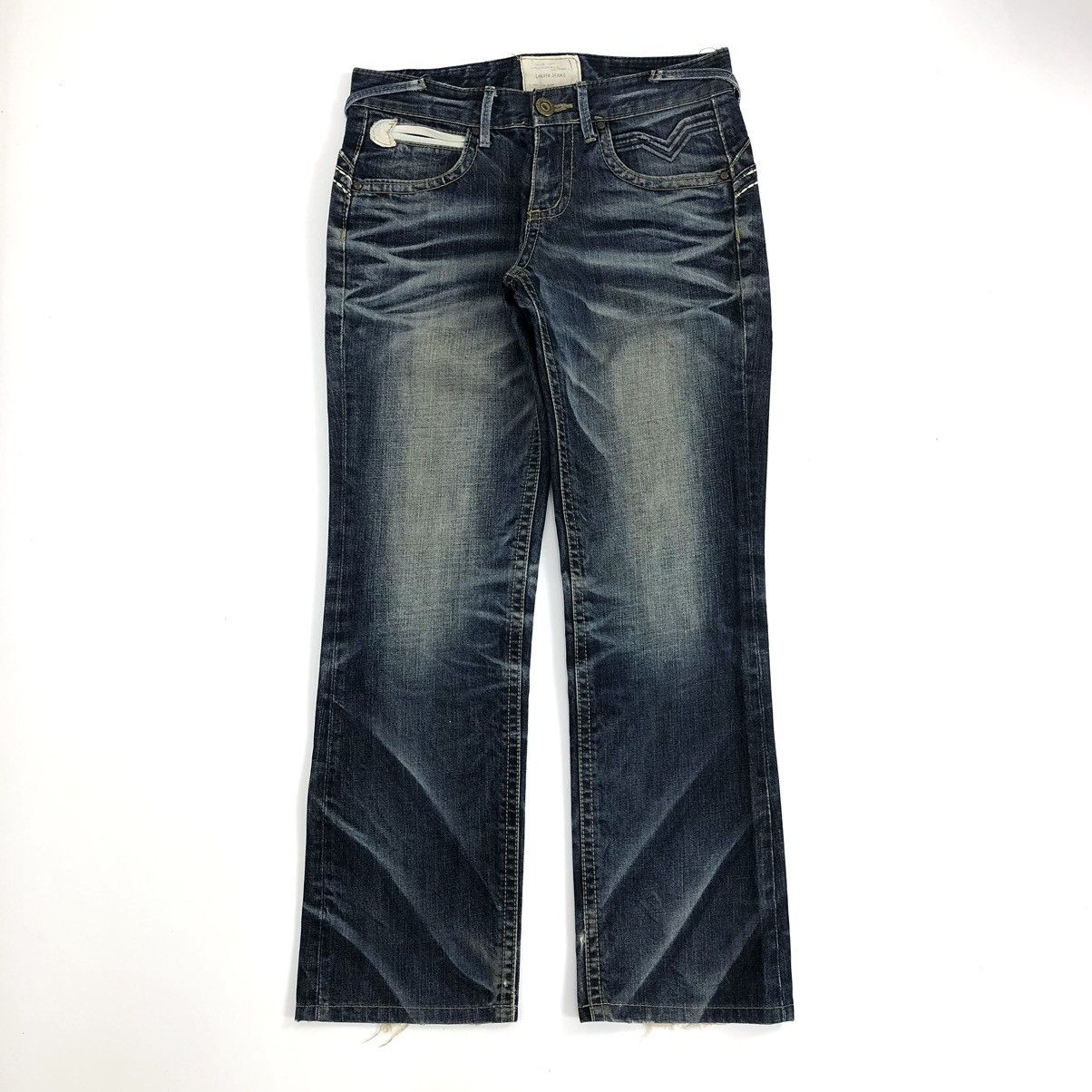FourFourOnline Onyx Laced Denim Flares