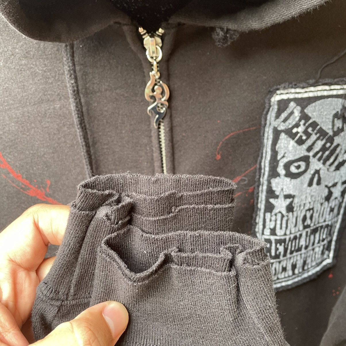 Dream And Destroy × Japanese Brand 🔥🇯🇵Destroy Big Skull Punk Bondage Full Zipper Sweater Hoodie Size US M / EU 48-50 / 2 - 9 Thumbnail