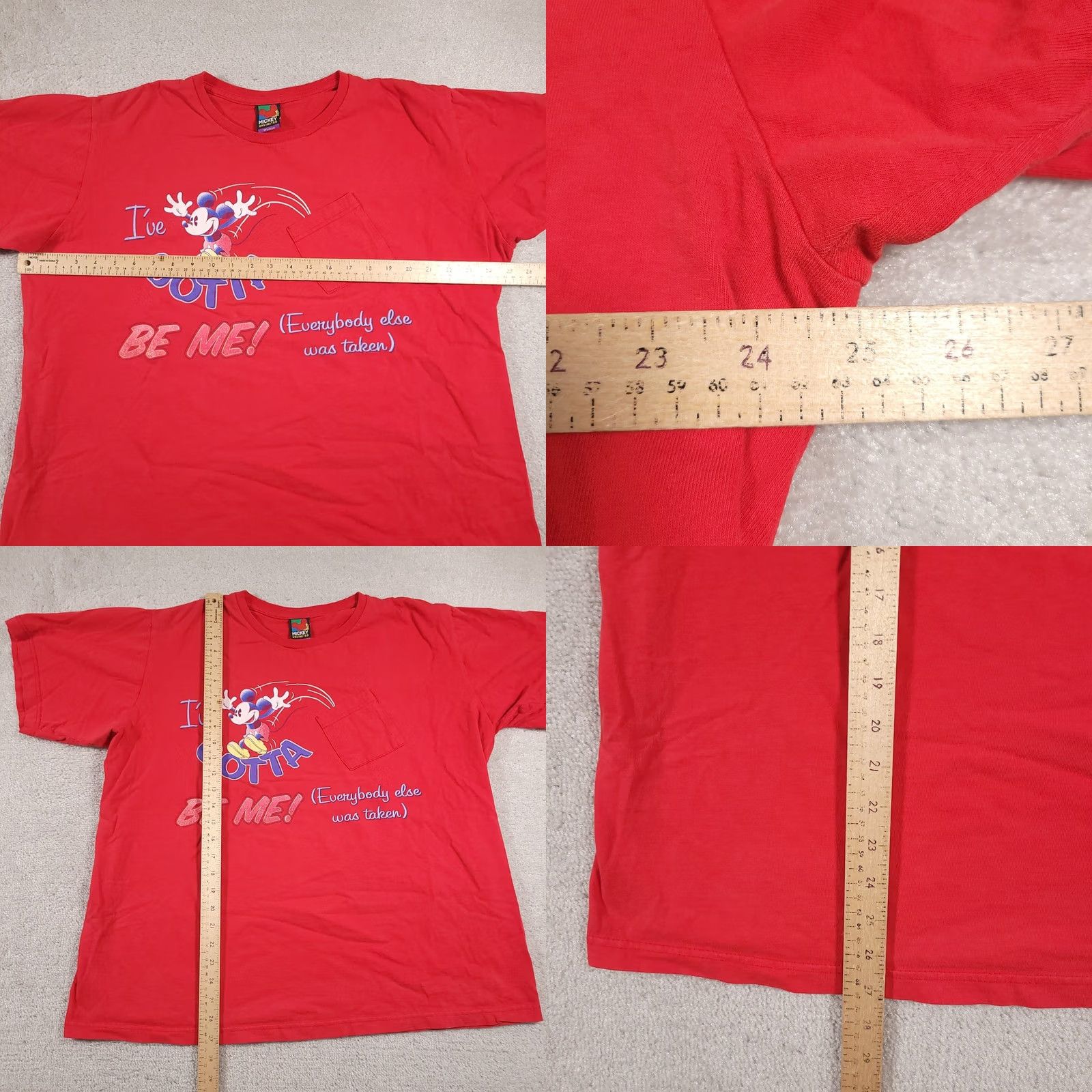 Mickey Unlimited VINTAGE Mickey Unlimited Mouse T-Shirt Womens Plus Jerry Leigh Red Size 4XL / US 24-26 - 8 Thumbnail