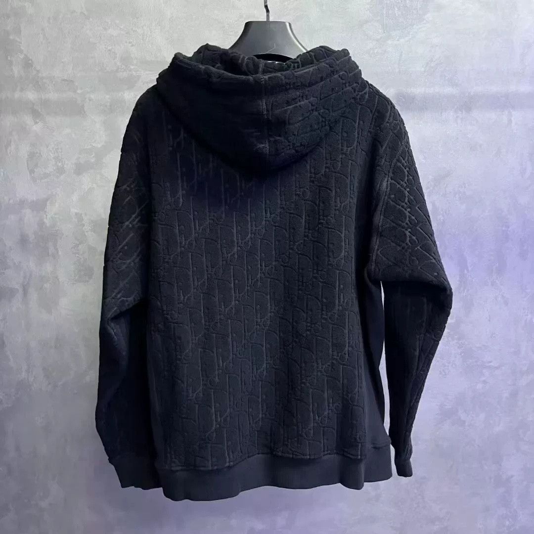 Dior Dior Black Printed Hooded Sweatshirt Size US L / EU 52-54 / 3 - 5 Thumbnail