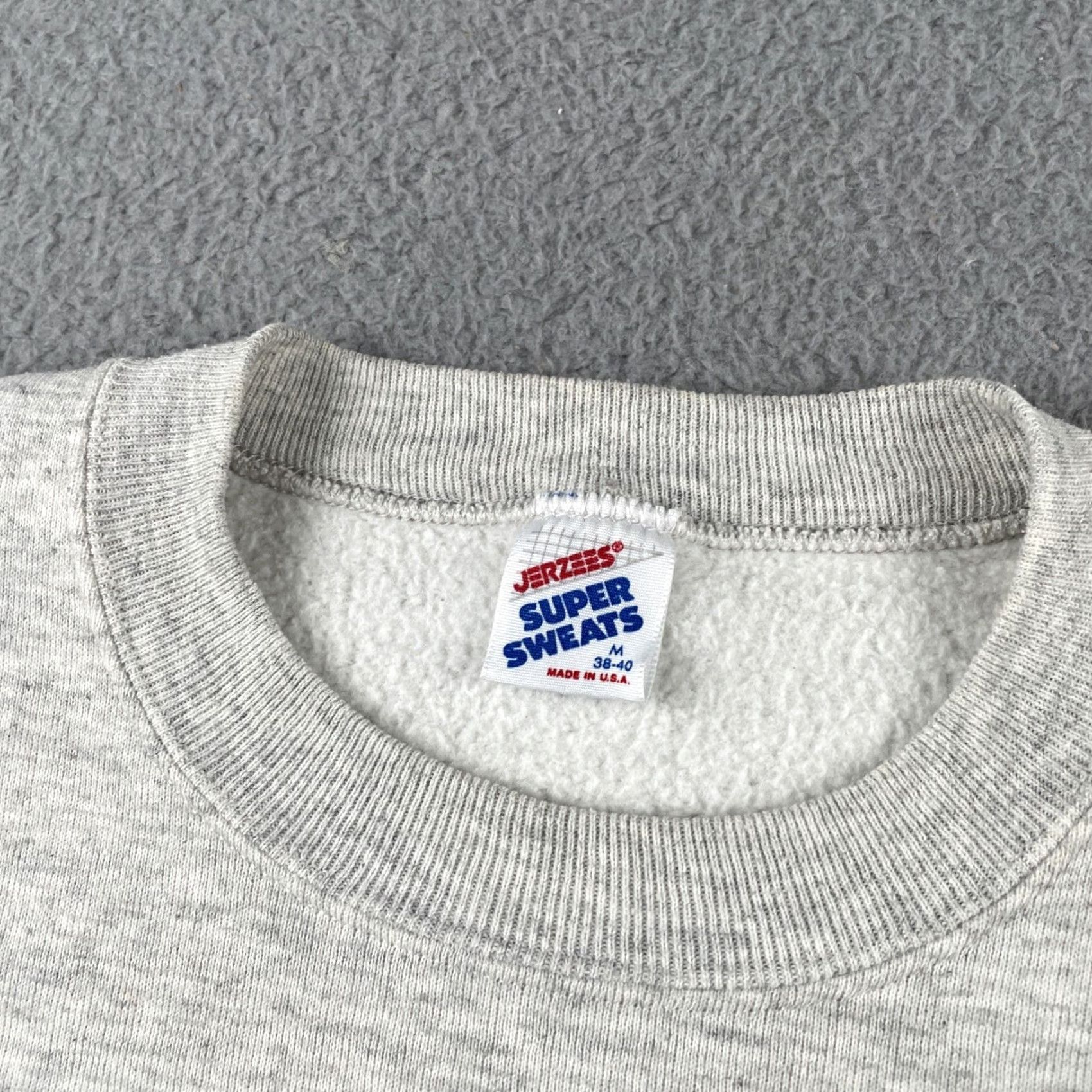 Jerzees VINTAGE Jerzees Sweatshirt White Medium M Adult Mens 90s University Washington State University USA Size US M / EU 48-50 / 2 - 5 Thumbnail