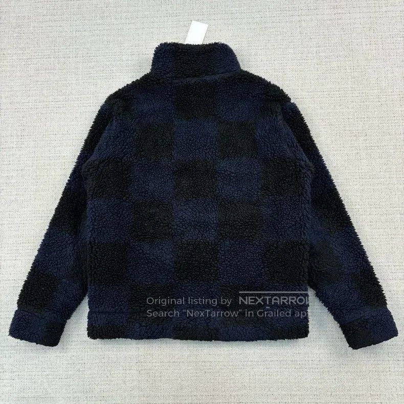 Louis Vuitton Louis Vuitton SS22 Checkerboard Lambswool Zip Collar Jacke Size US XL / EU 56 / 4 - 2 Thumbnail