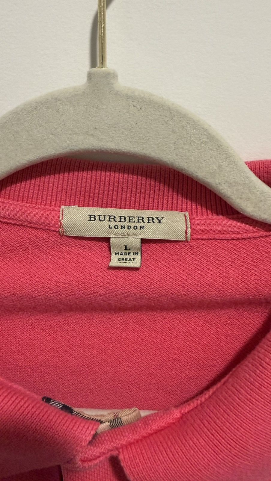 Burberry Vintage Burberry Nova Check Polo Shirt Size US L / EU 52-54 / 3 - 2 Thumbnail