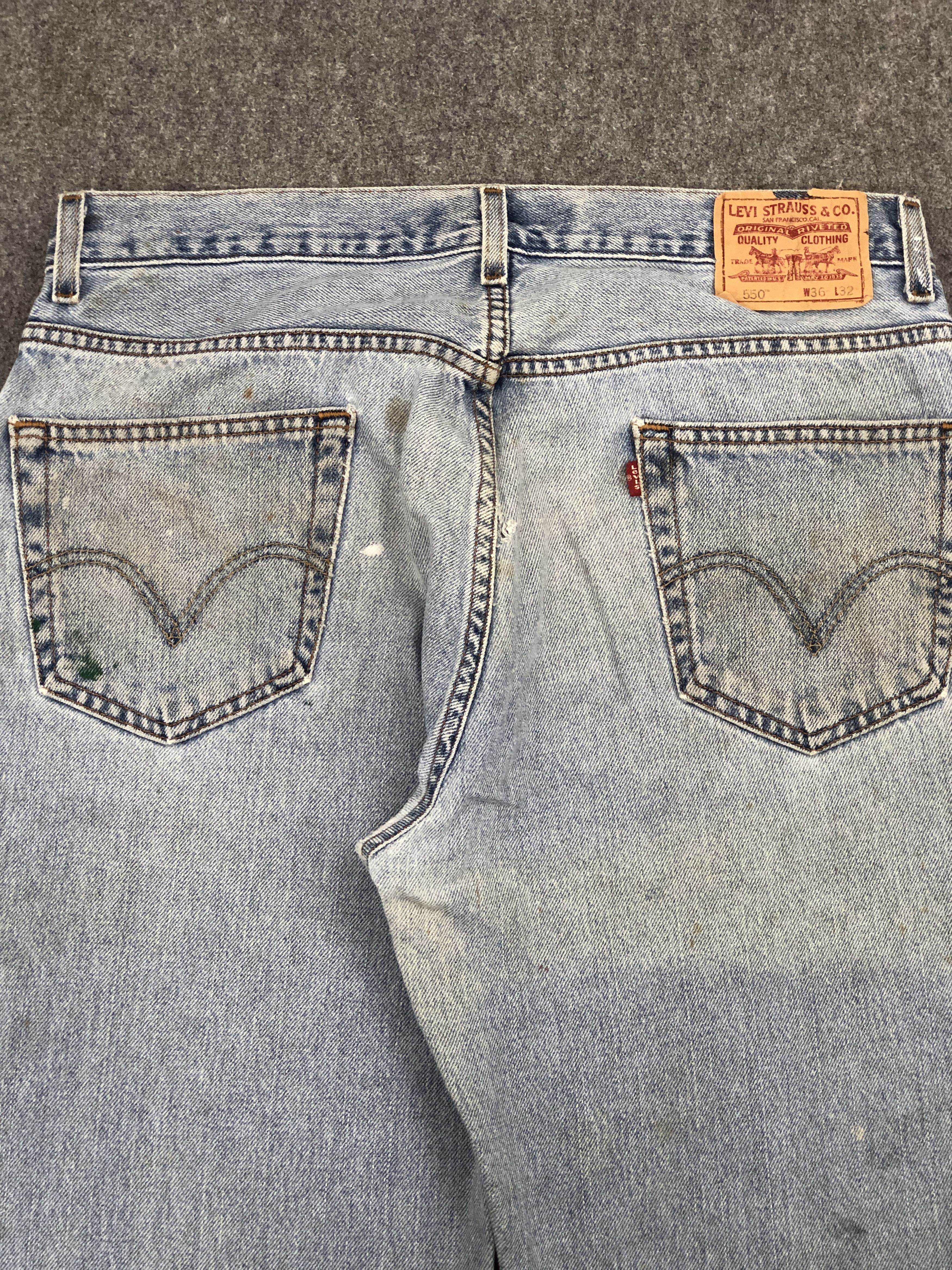 Levi's × Vintage Dirty Faded Blue Vintage Levis 550 Jeans Size US 35 - 4 Thumbnail