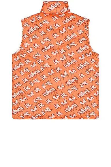ERL o1y0125 Double Face Logo Vest in Orange/White Size US M / EU 48-50 / 2 - 2 Thumbnail