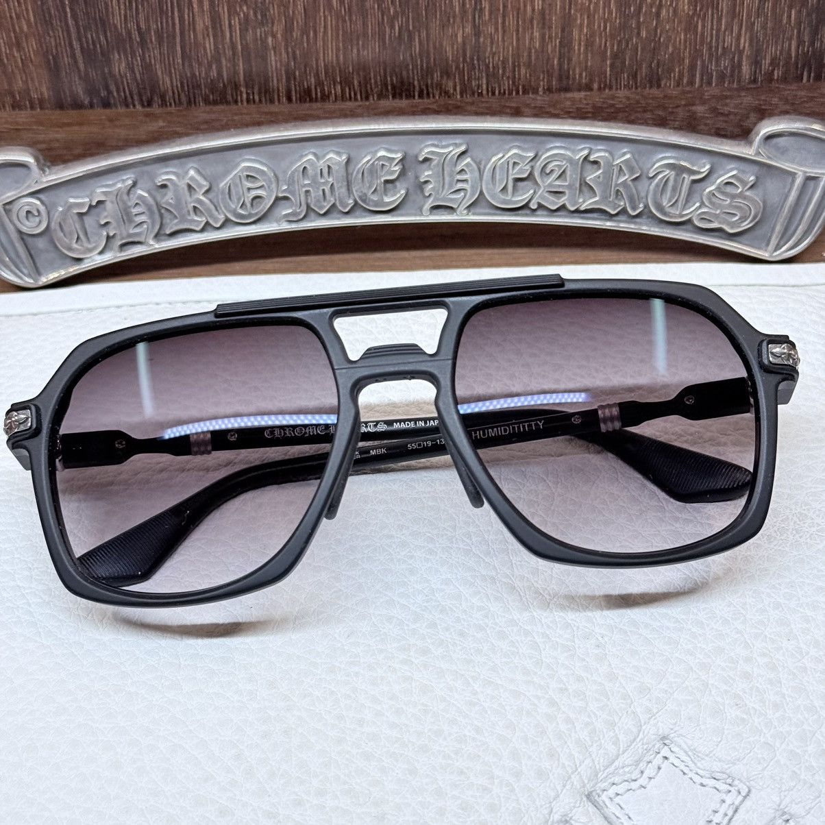 Chrome Hearts Chrome Hearts HUMIDITITTY 1/1 ‘Dark Triad’ Sunglasses Size ONE SIZE - 1 Thumbnail