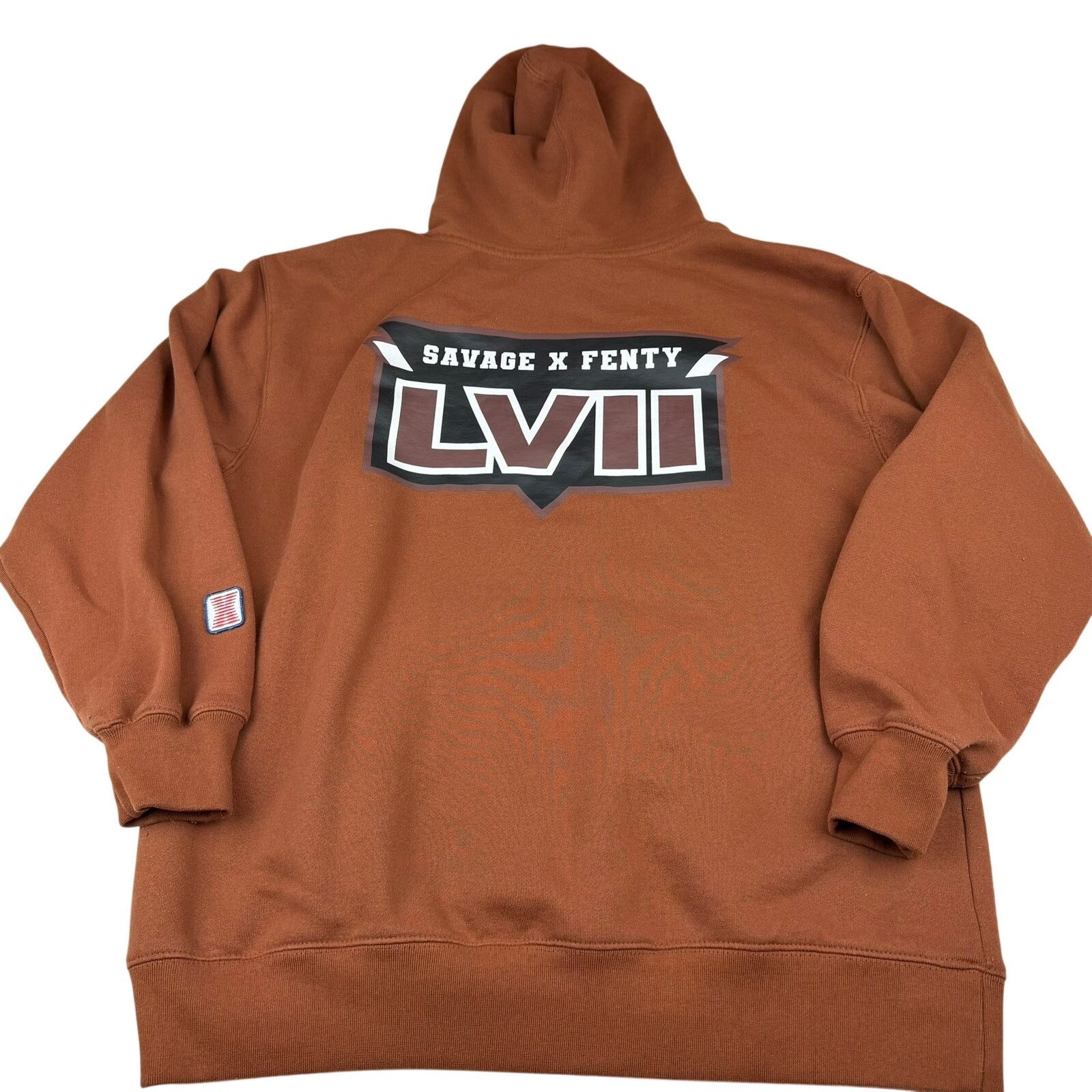 Fenty Savage X Fenty LVII Super Bowl Hoodie Brown Oversized Size XL / US 12-14 / IT 48-50 - 2 Thumbnail