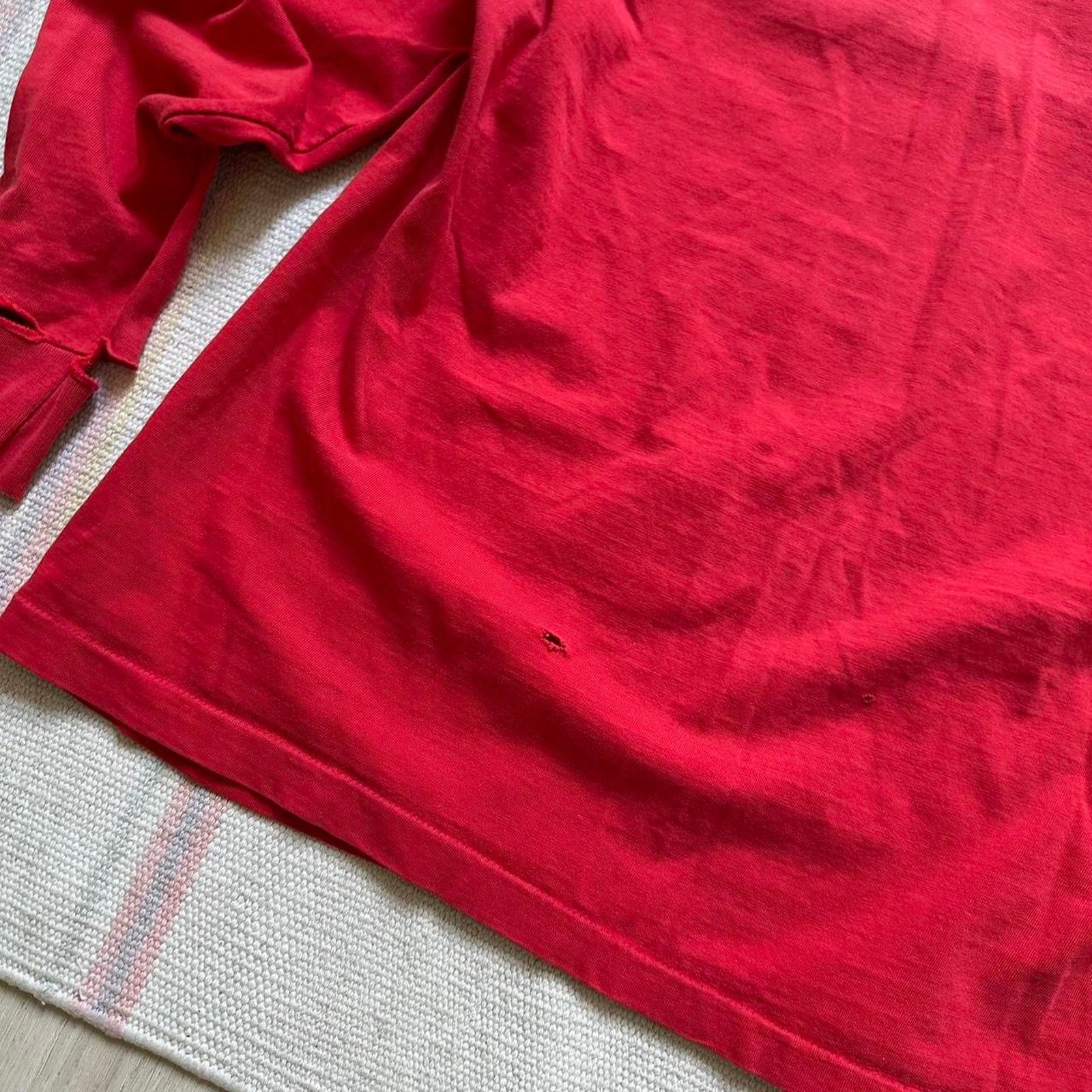 Vintage Vintage 90s Thrashed Faded Church Love Wellness Longsleeve Size US M / EU 48-50 / 2 - 6 Thumbnail