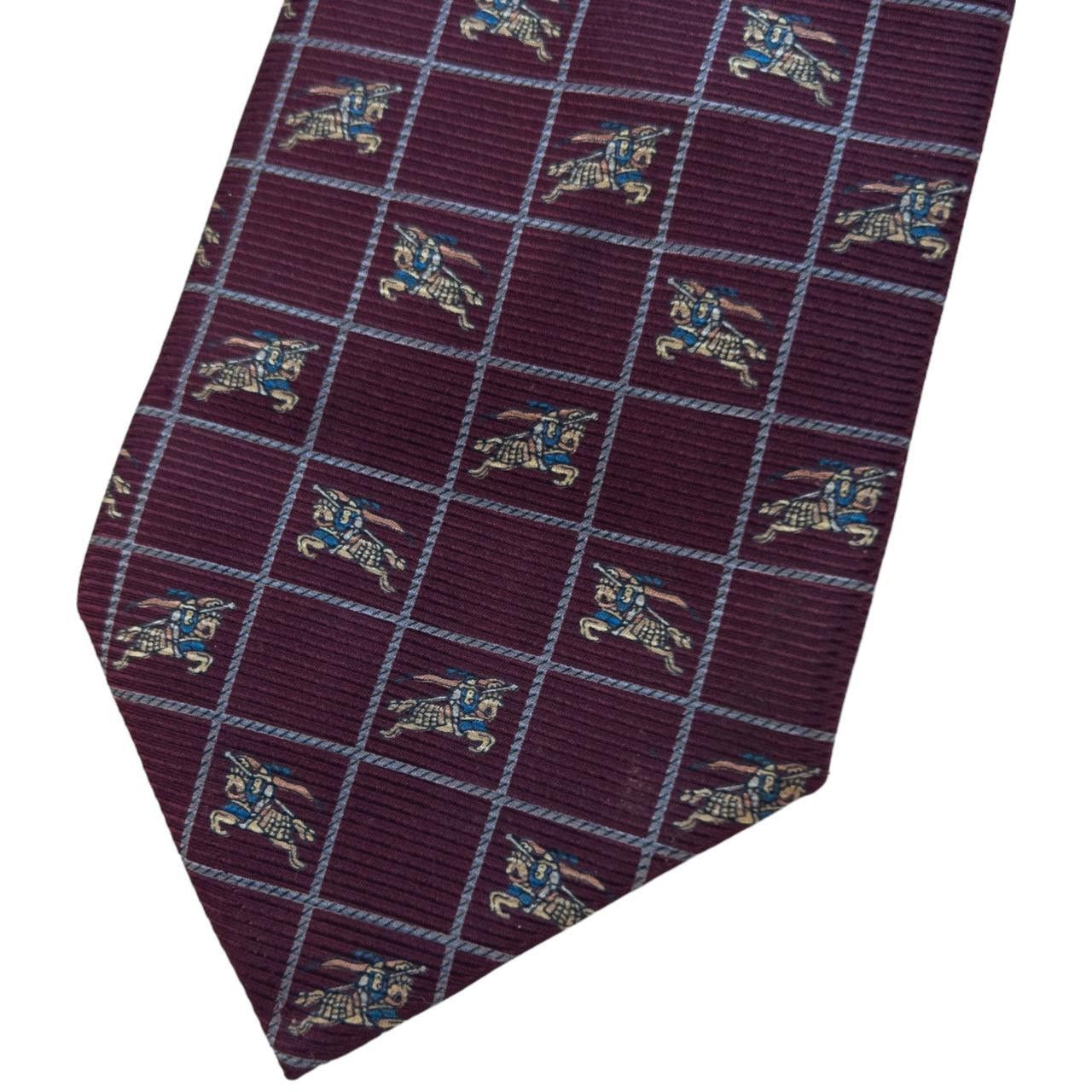 Burberry Vintage Burberry Monogram Silk Tie Size ONE SIZE - 3 Thumbnail