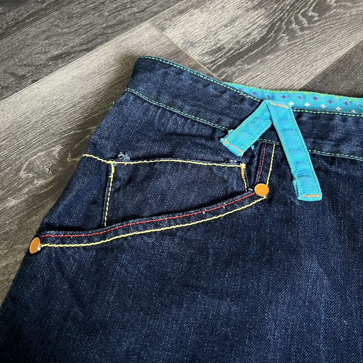 Coogi Vintage 1990s Coogi Baggy Rainbow Skater Denim Jean Shorts Size US 42 / EU 58 - 6 Thumbnail