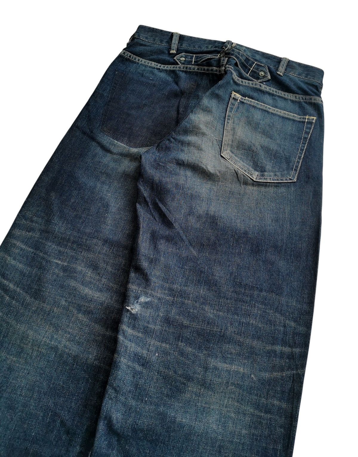 JNCO Jorts Baggy Pensee Japan Repaired Denim JNCO Size US 30 / EU 46 - 7 Thumbnail