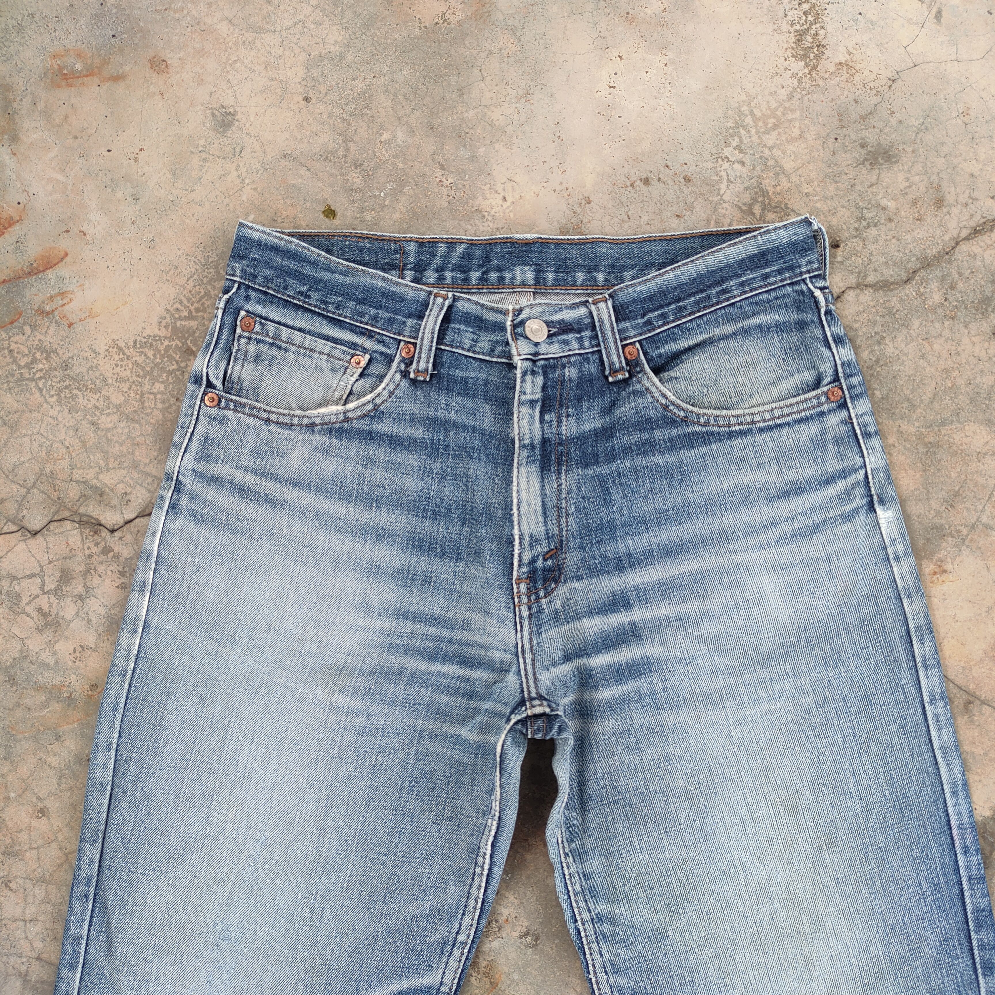 Levi's VINTAGE LEVI'S 533 FADED DISTRESSED JEANS DENIM PANTS Size US 33 - 3 Thumbnail