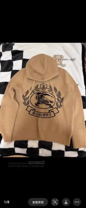 Burberry Burberry Wool Hoodie in Khaki for Men. Size US M / EU 48-50 / 2 - 5 Thumbnail