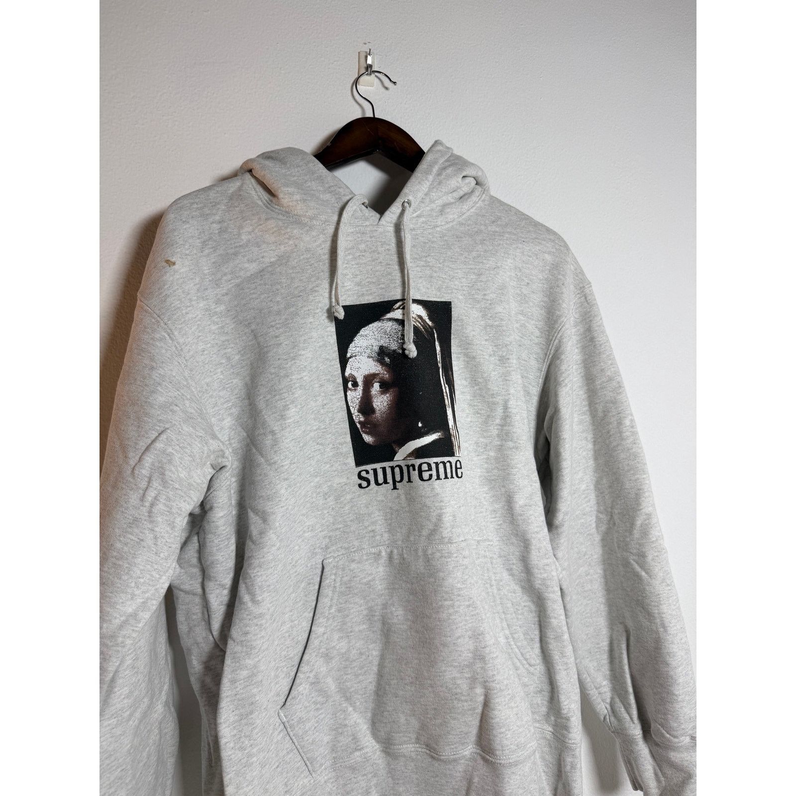 Supreme Pearl Hooded Sweatshirt Hoodie Girl With The Pearl Earring 