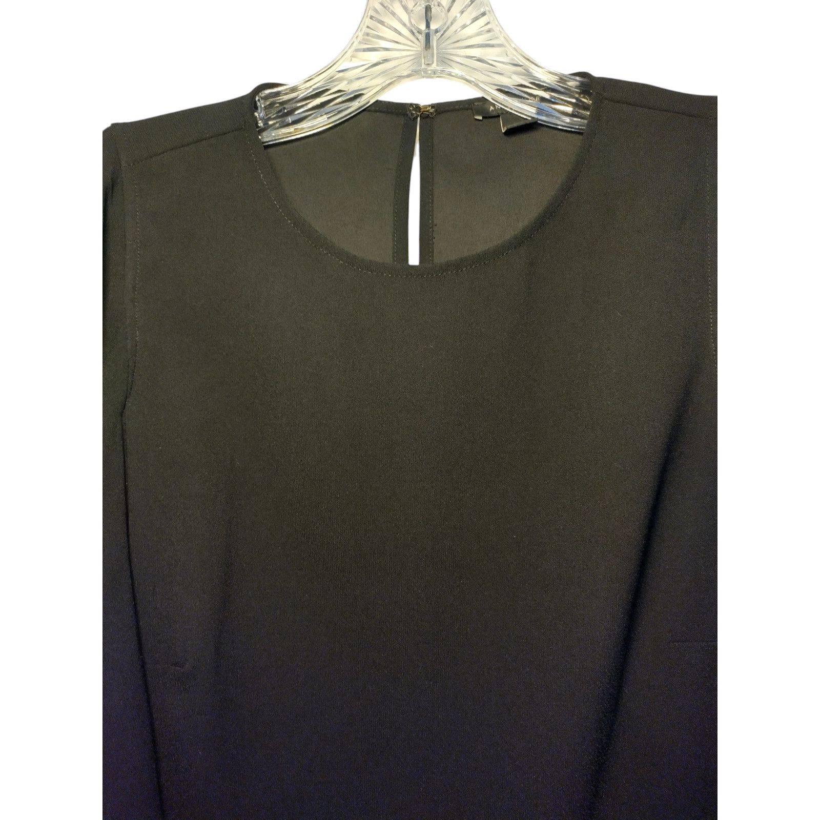 Ann Taylor Ann Taylor Womens Tunic Cascading Ruffle Blouse Black Sz Sm Size S / US 4 / IT 40 - 9 Thumbnail