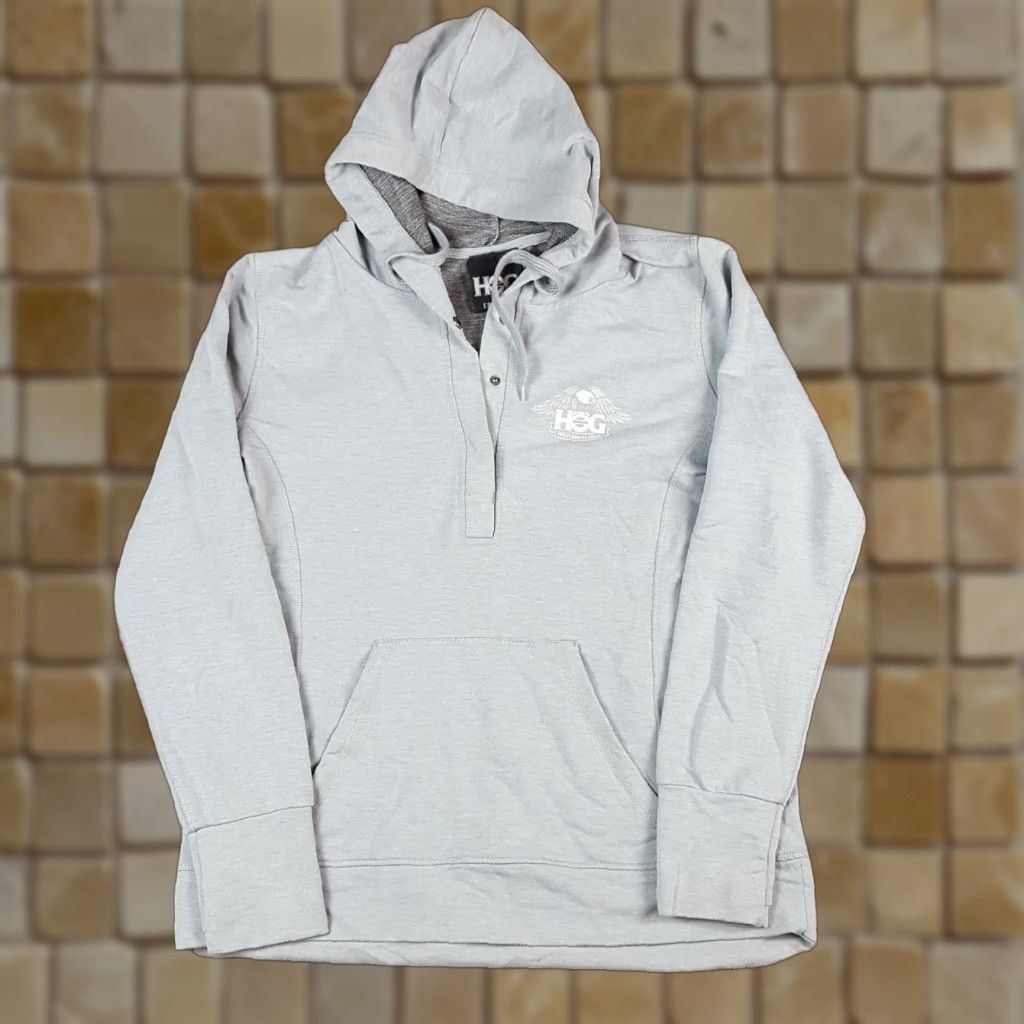 Harley Davidson VINTAGE Harley-Davidson Motorcycles HOG Hoodie Biker Size L Pullover Hooded Sweatshirt Blue 90s Grunge Mens Womens Unisex Adults Graphic Print Hooded Size US L / EU 52-54 / 3 - 1 Thumbnail