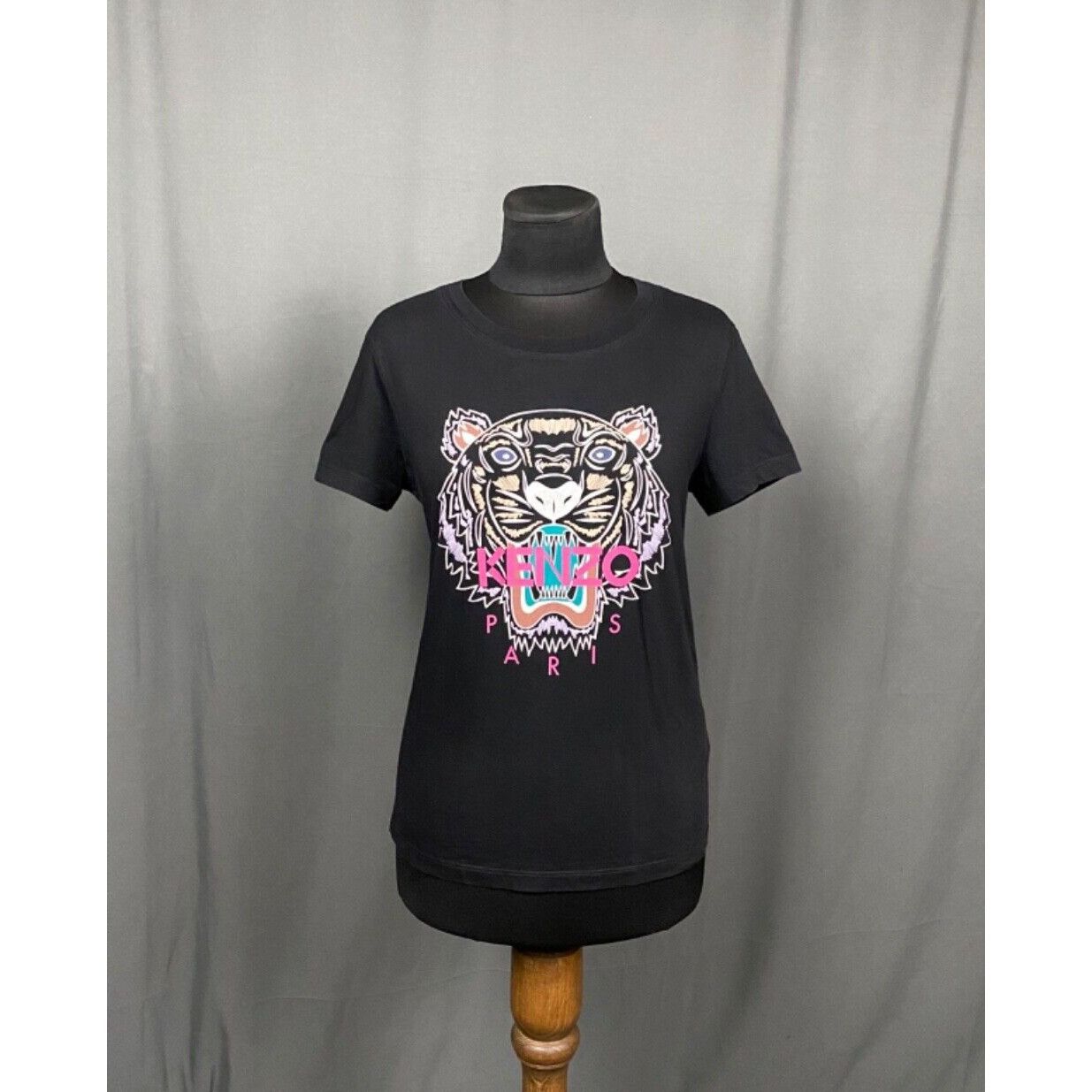 Kenzo MINT! Kenzo Big Logo Women's Black T-Shirt Size S Size S / US 4 / IT 40 - 1 Thumbnail