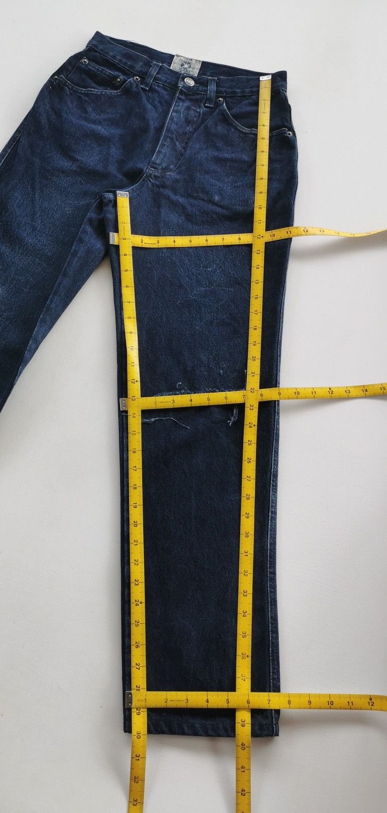 Vintage 1994 Vintage Iceberg Batman Indigo Denim Jeans Size US 27 - 10 Thumbnail
