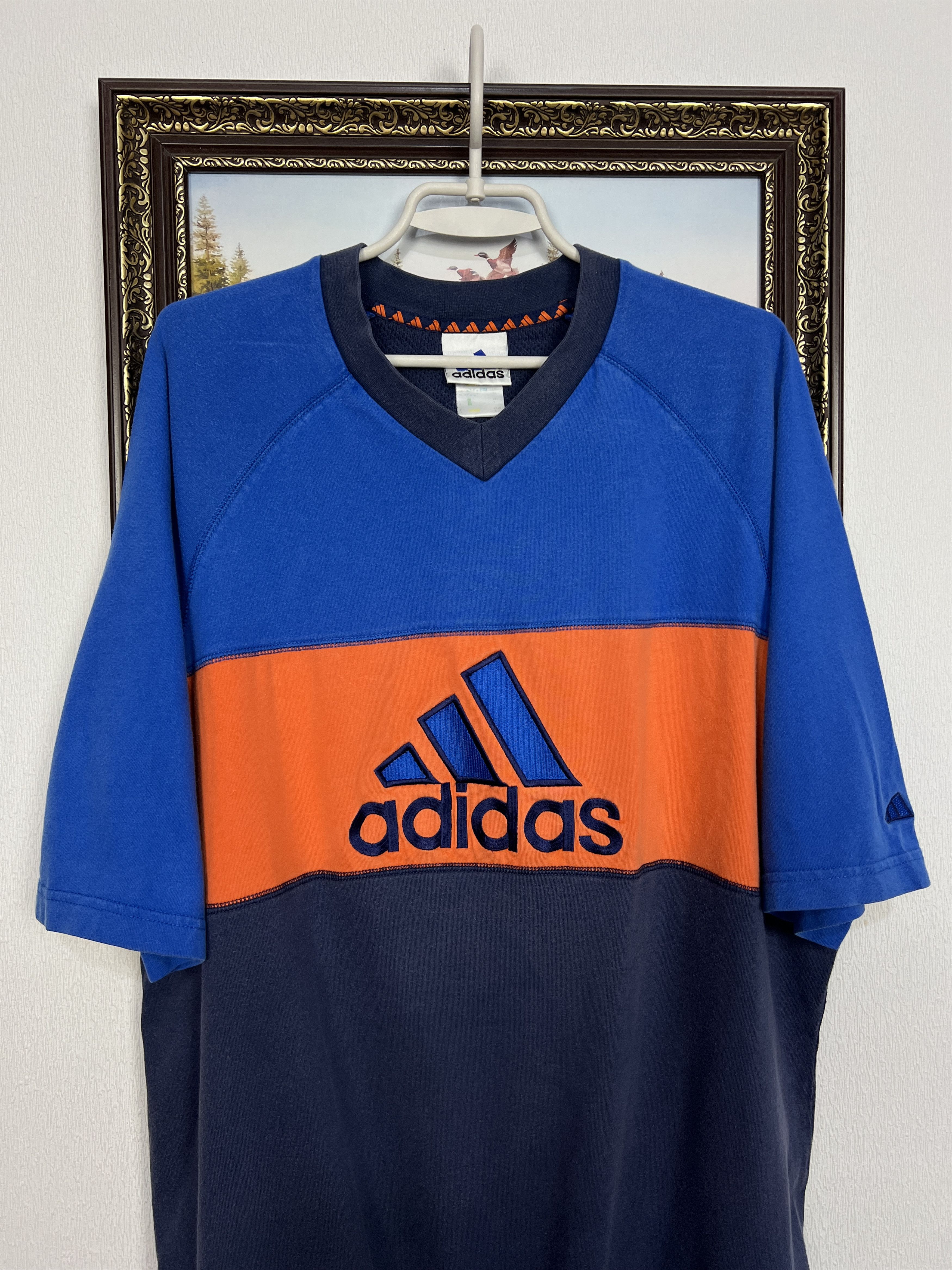 Adidas Vintage Originals Equipment Big Logo Jersey Shirt Trikot Size US XL / EU 56 / 4 - 2 Thumbnail