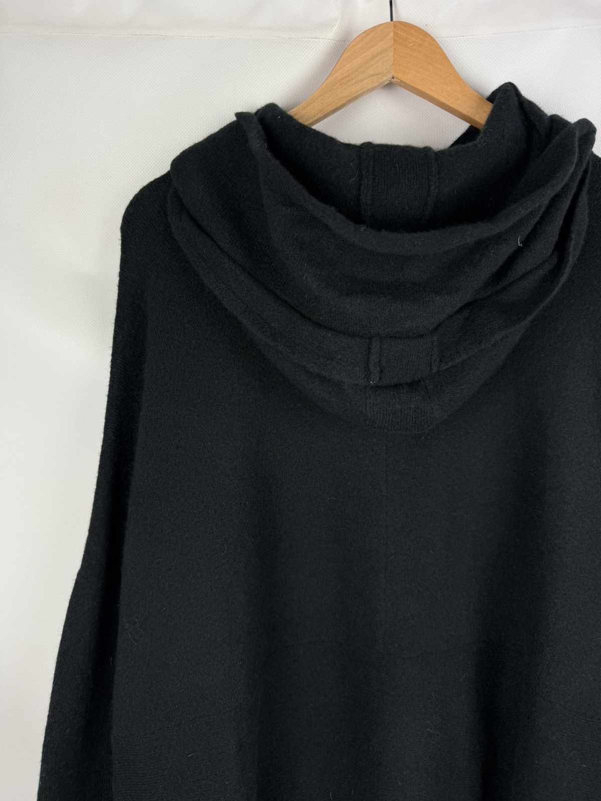 Rundholz Avant-Garde Lagenlook Oversized Wool Hooded Sweater Pullover Size S / US 4 / IT 40 - 17 Thumbnail