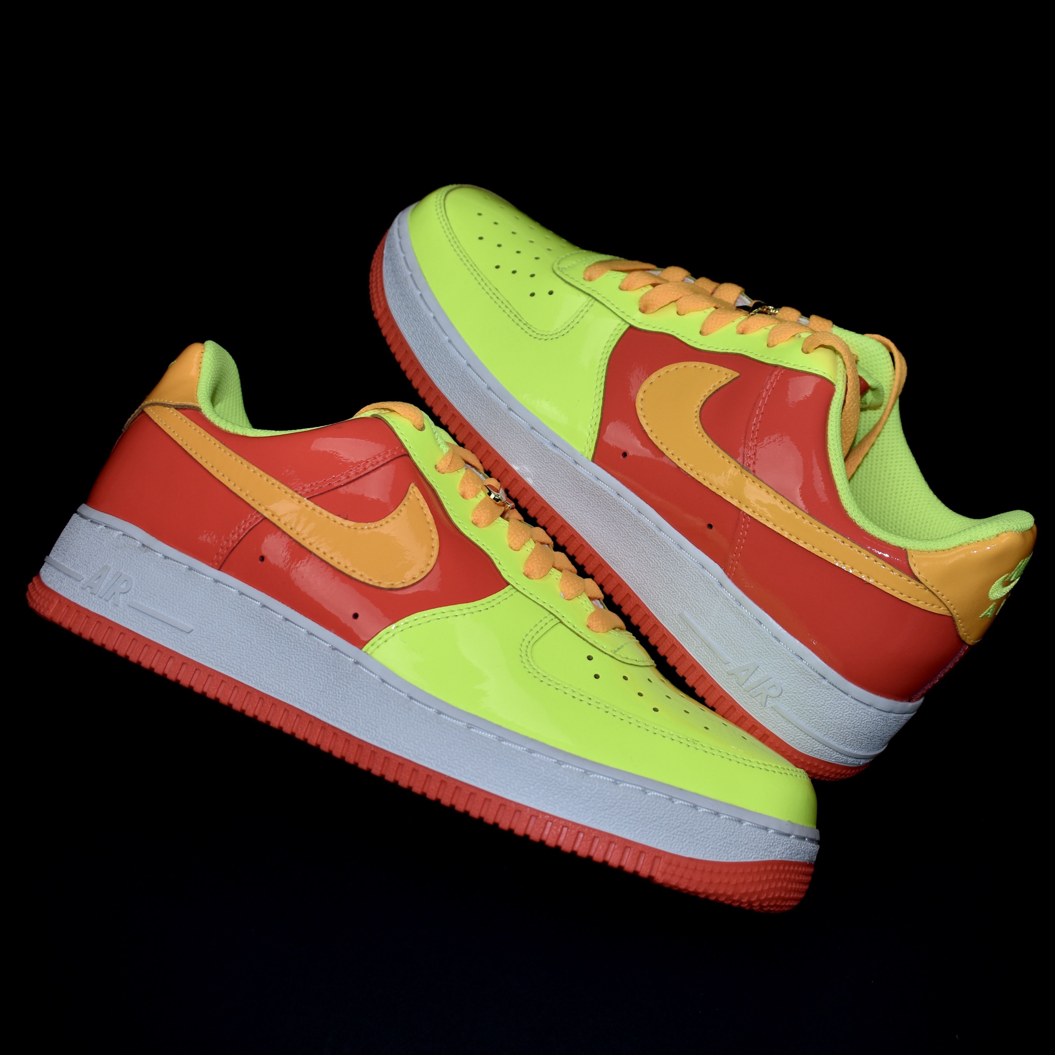 Nike Air Force 1 By You Patent Leather Watermelon Neon 2021 Size US 9.5 / EU 42-43 - 1 Preview
