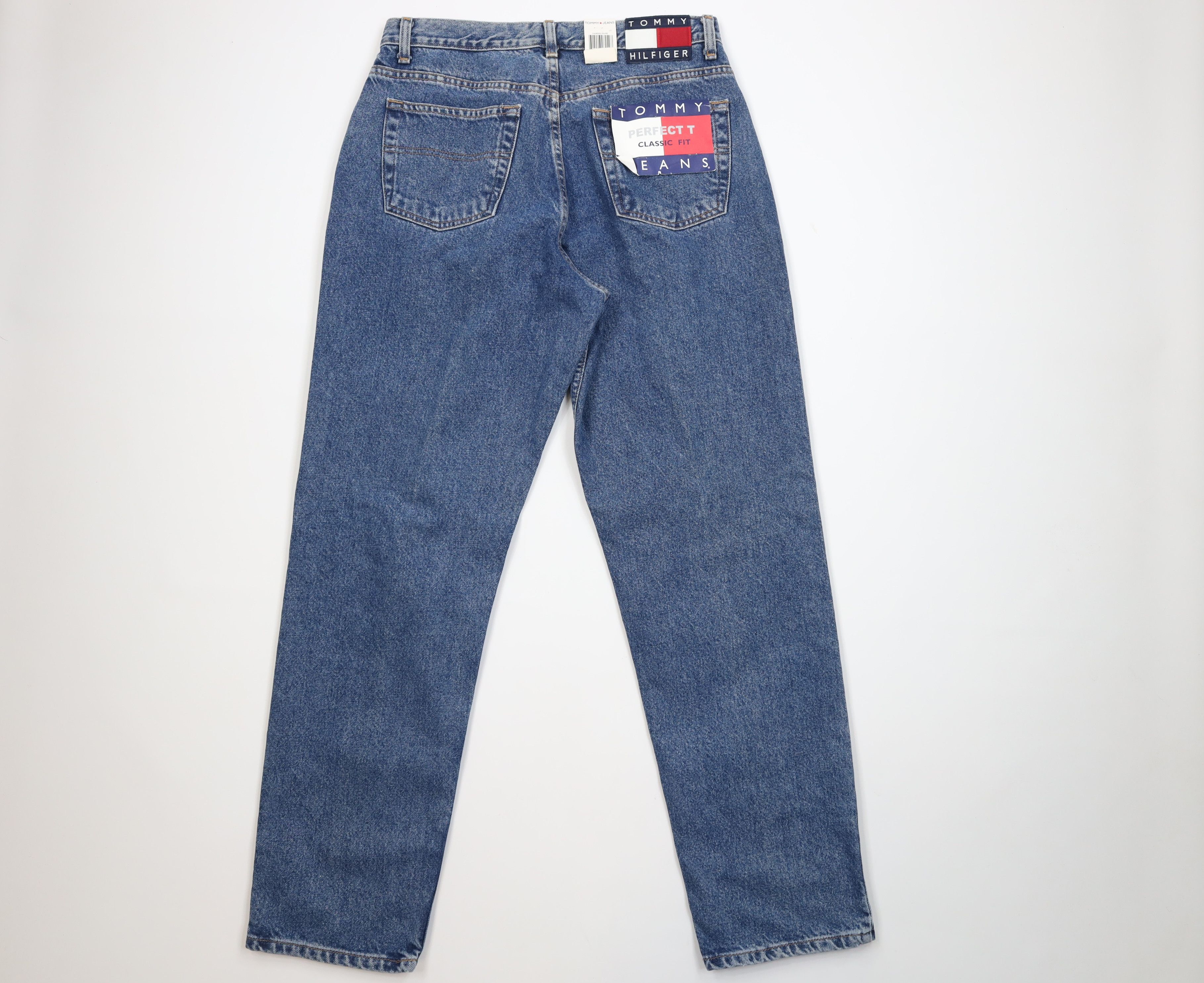 Tommy Hilfiger Deadstock Vintage 90s Tommy Hilfiger Fit Denim Jeans Blue Size 36" / US 14 / IT 50 - 8 Thumbnail