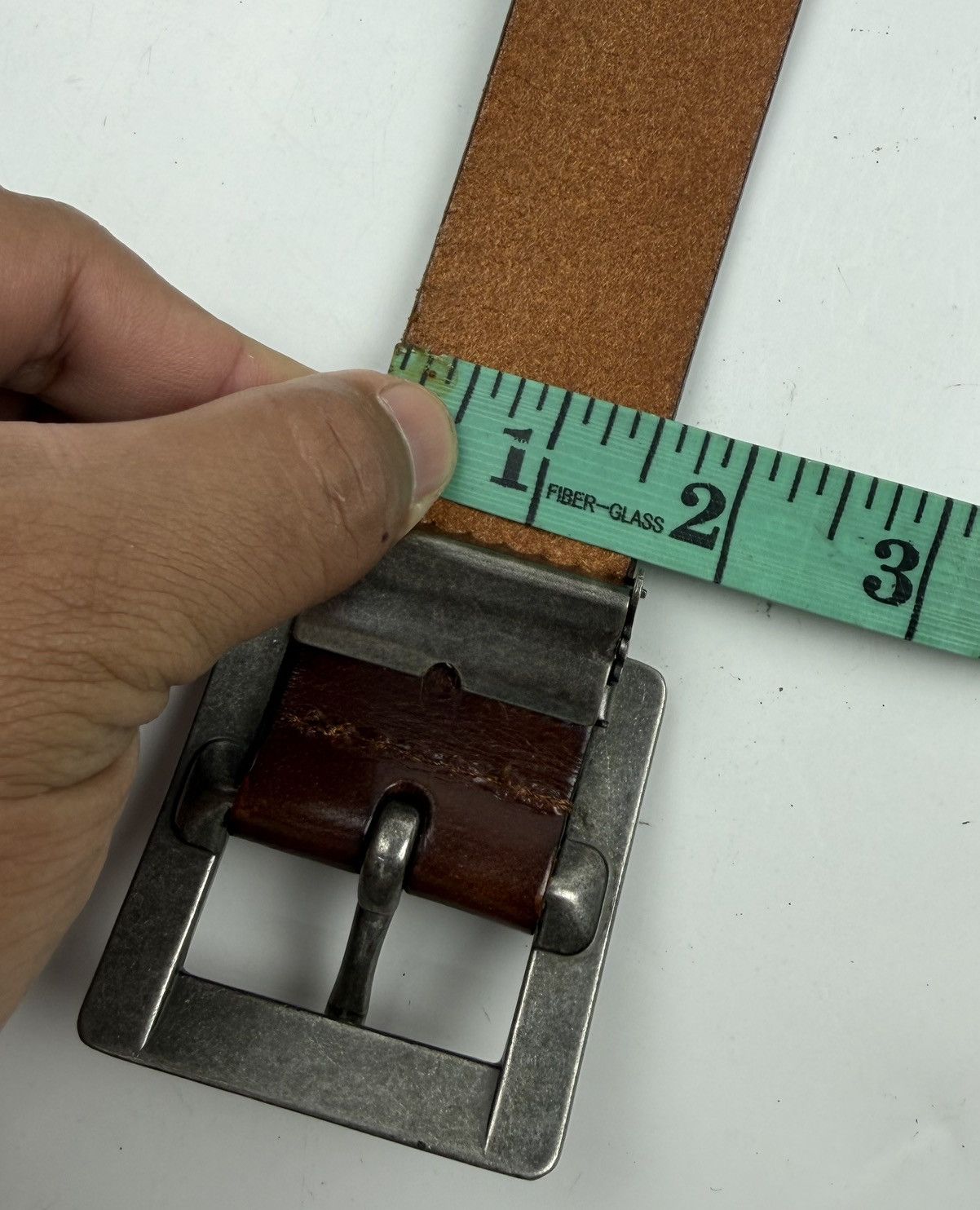Japanese Brand studded leather belt tc53 Size 34 - 7 Thumbnail