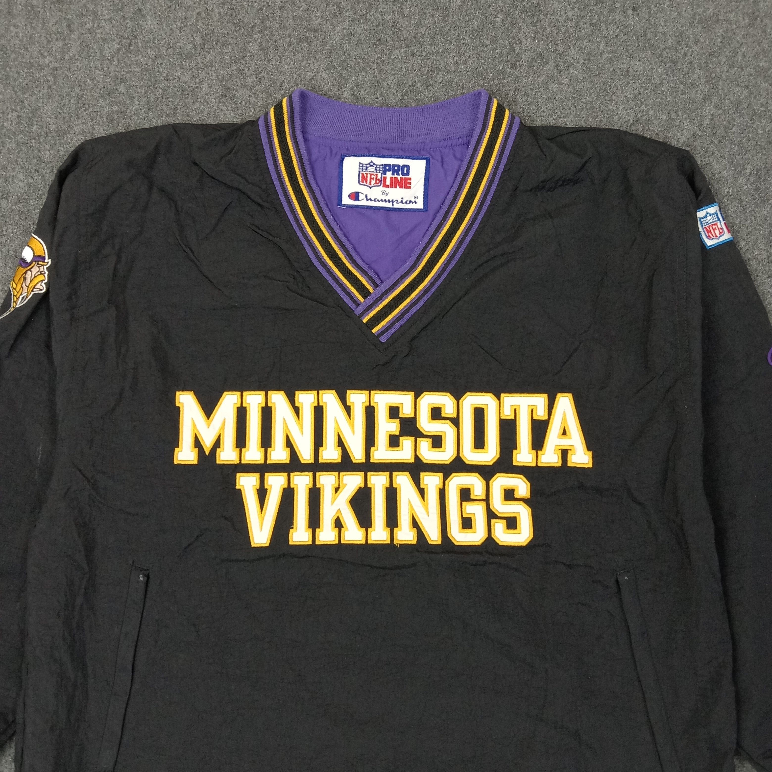 NFL Champion Minnesota Vikings American NFL Sweatshirt C254N14 Size US XL / EU 56 / 4 - 2 Thumbnail